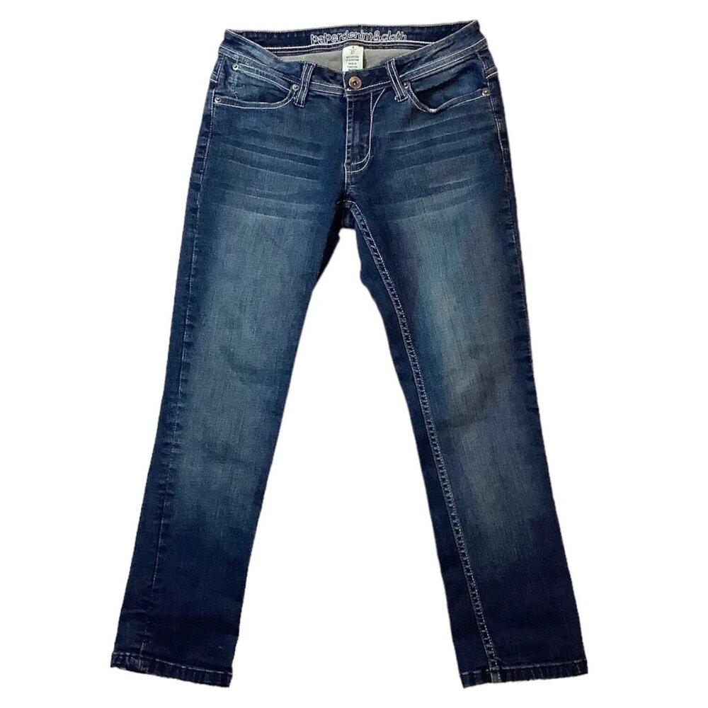Paper Denim & Cloth Women's Size 4/27 Medium Wash Low Rise Straight Denim Jeans